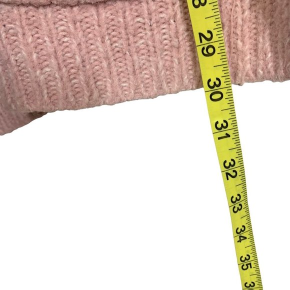 Vintage 80s Oversized Pink Knit Grannycore Cardigan Large - Picture 6 of 6